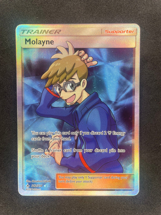 2019 Pokemon Unbroken Bonds 212/214 Molayne Full Art Rare