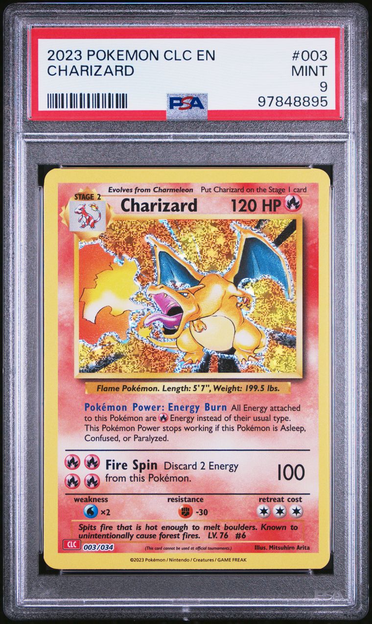 2023 Pokémon Classic Collection  003/034 Charizard Holo PSA 9