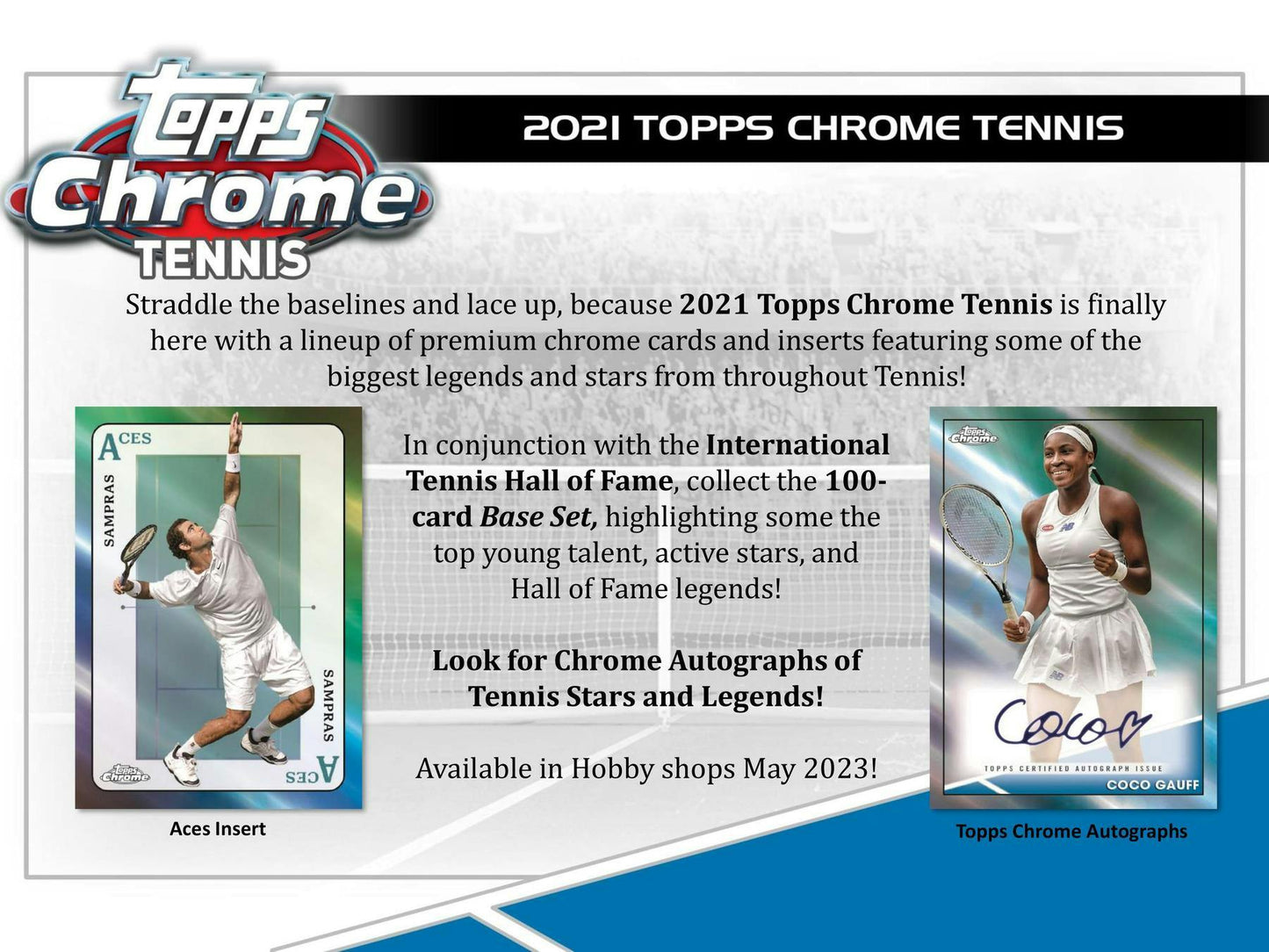 2021 Topps Chrome Tennis Hobby Box