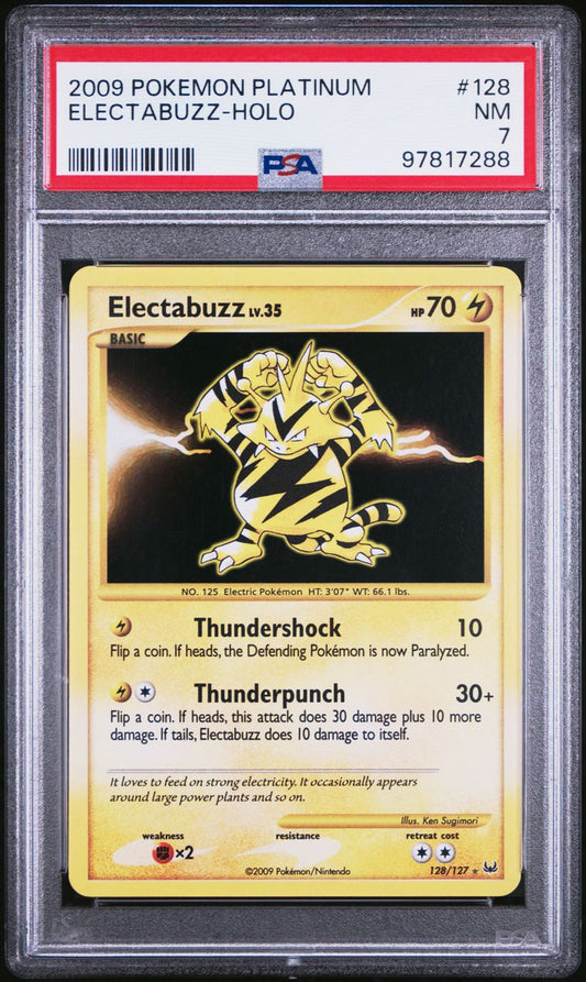 2009 Pokémon Platinum 128/127 Electabuzz Holo PSA 7 NM