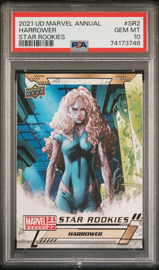 2021 Upper Deck Marvel Annual #SR2 Harrower Star Rookies PSA 10