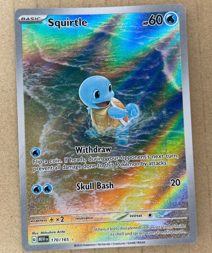 2023 Pokemon 151 170/165 Squirtle Illustrator Rare