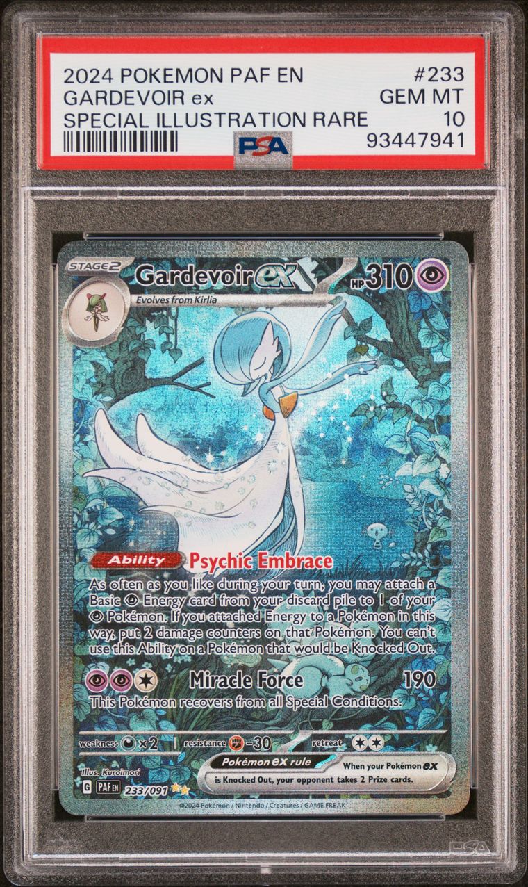 2024 Pokemon Paldean Fates 233/091 Gardevoir Ex SIR PSA 10