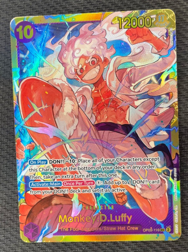 One Piece TCG Awaking of the New Era OP05-119 Monkey.D.Luffy SEC