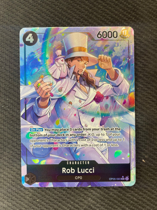 One Piece TCG Awaking of the New Era OP05-093 Rob Lucci Alternate Art