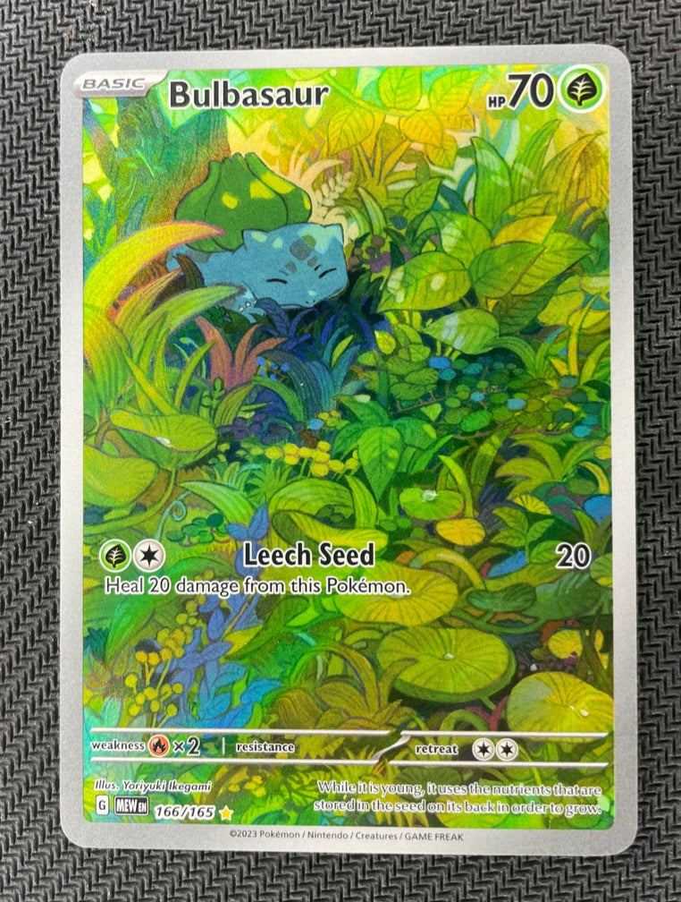 2023 Scarlet & Violet 151 #166/165 Bulbasaur Illustrator Rare