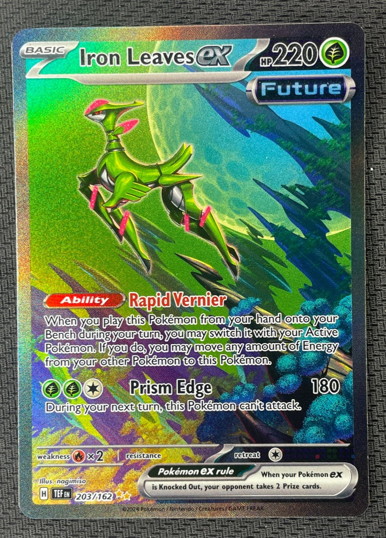 2024 Pokemon Temporal Forces 203/162 Iron Leaves Ex Special Illustration Rare