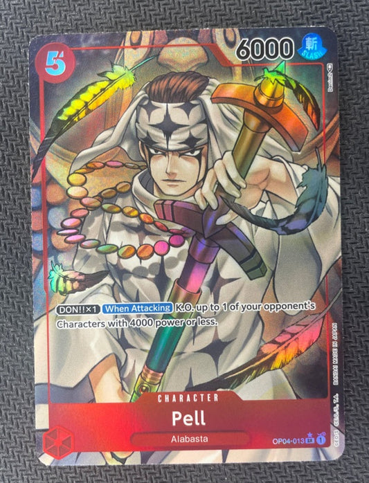 One Piece TCG Kingdoms of Intrigue OP04-013 Pell SR Alternate Art