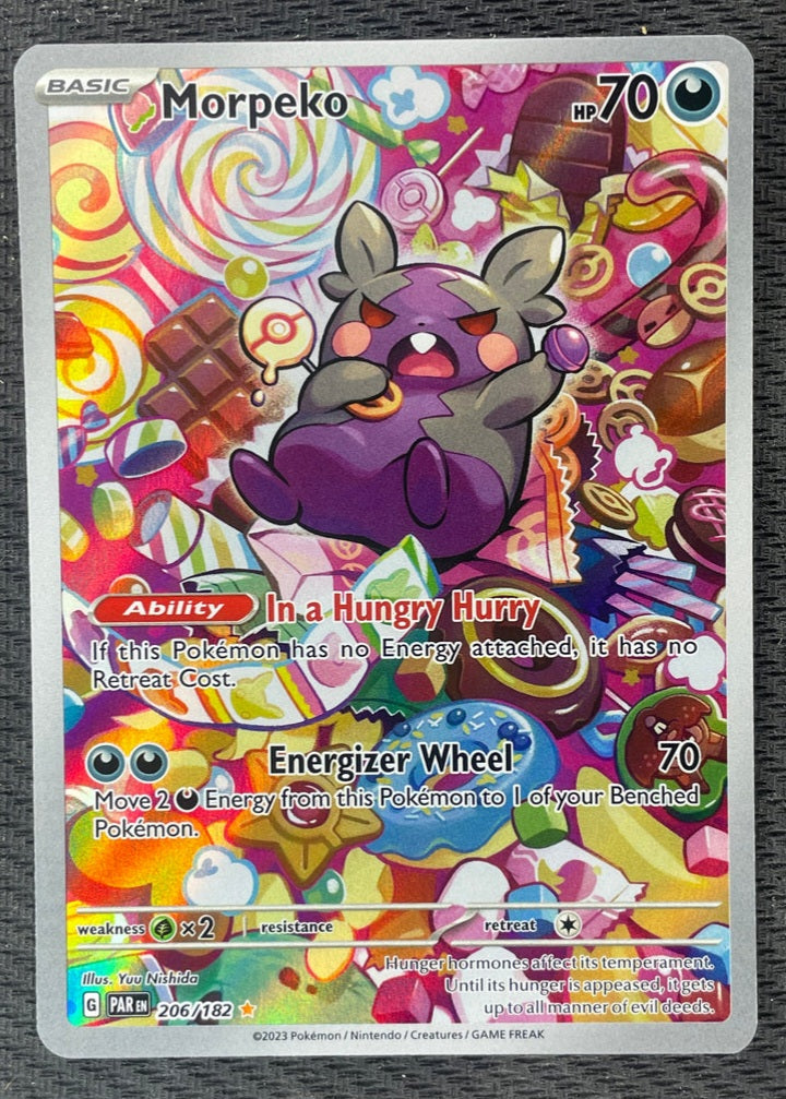 Paradox Rift 206 2023 Pokemon Paradox Rift 206/182 Morpeko Illustration Rare – Boomerang ...