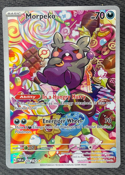 2023 Pokemon Paradox Rift 206/182 Morpeko Illustration Rare