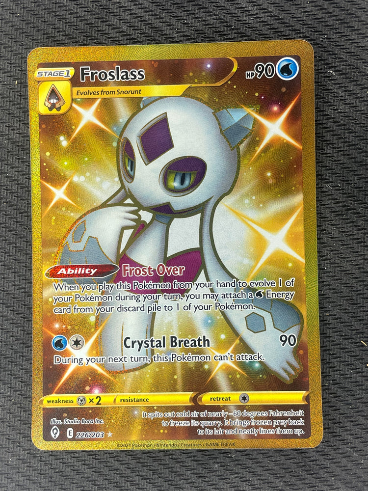 2021 Pokemon Evolving Skies 226/203 Froslass Gold Secret Rare