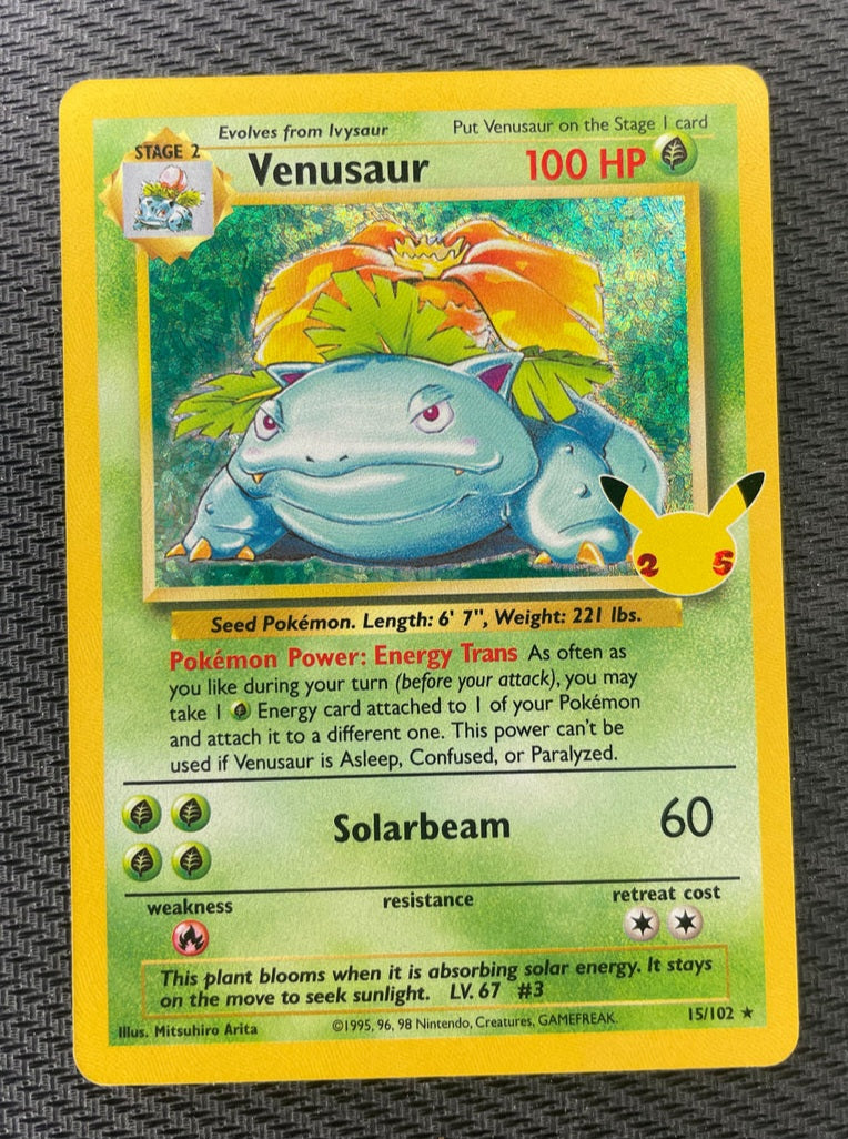 2021 Pokemon Celebrations 15/102 Venusaur Holo