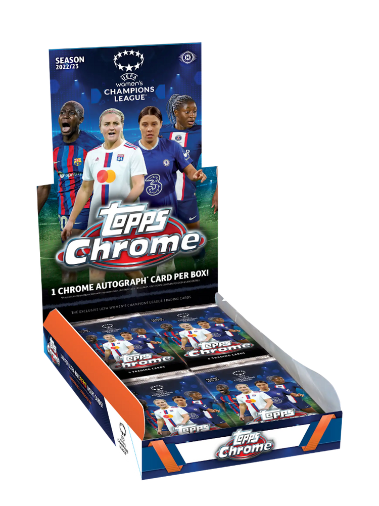 2022/23 Topps Chrome UEFA Women's Champions League Soccer Hobby Box