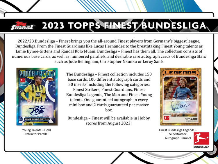 2022/23 Topps Finest Bundesliga Soccer Hobby Box