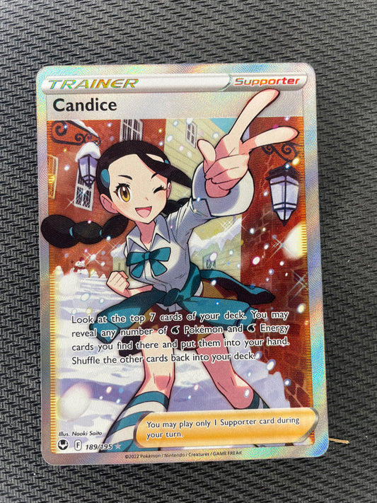 2002 Pokemon Silver Tempest 189/195 Candice Full Art Rare