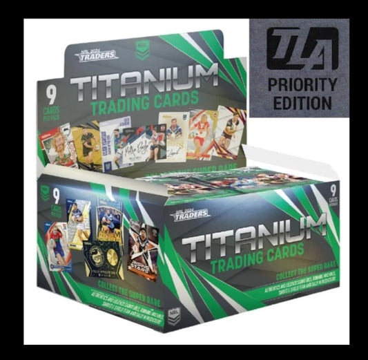 2024 Nrl Traders Titanium Sealed PRIORITY Box .