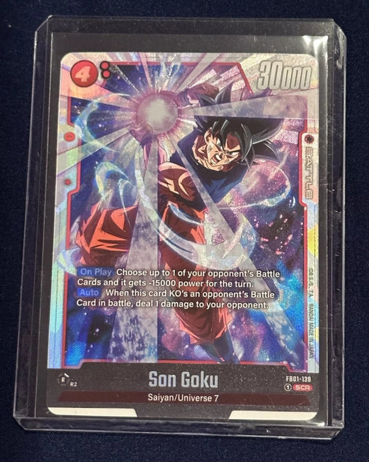 Son Goku Secret Rare FB01-139 - Dragon Ball Fusion World - English