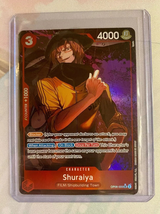 ONE PIECE TCG Wings of the Captain Shuraiya OP06-009 Alt Art NM-M English