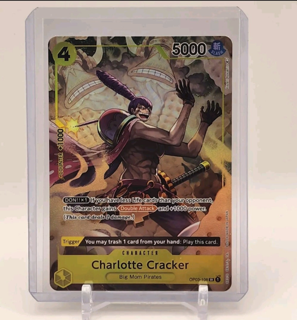 OP03-108 Charlotte Cracker Alt Art One Piece TCG English Mint