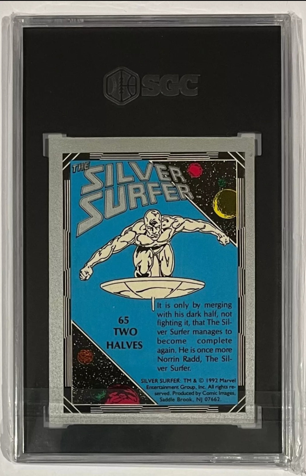 1992 Comic Images #65 Two Halves The Silver Surfer SGC 9.5