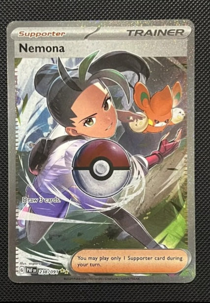 2024 Pokemon Paldean Fates 238/091 Trainer Nemona Full Art