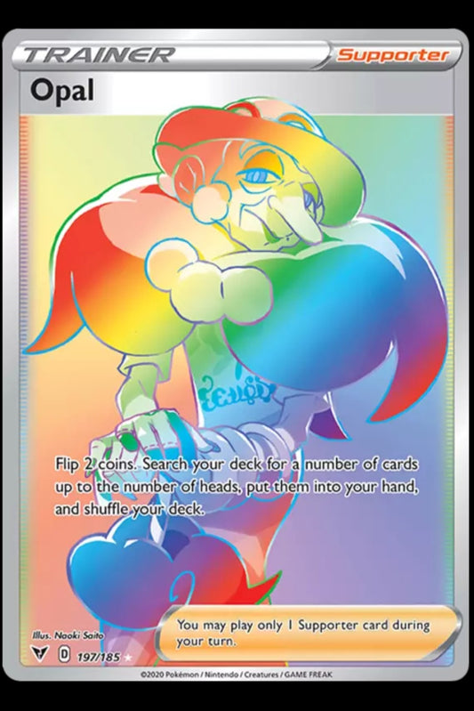 Pokemon TCG Vivid Voltage Opal Rainbow Secret Rare 197/185