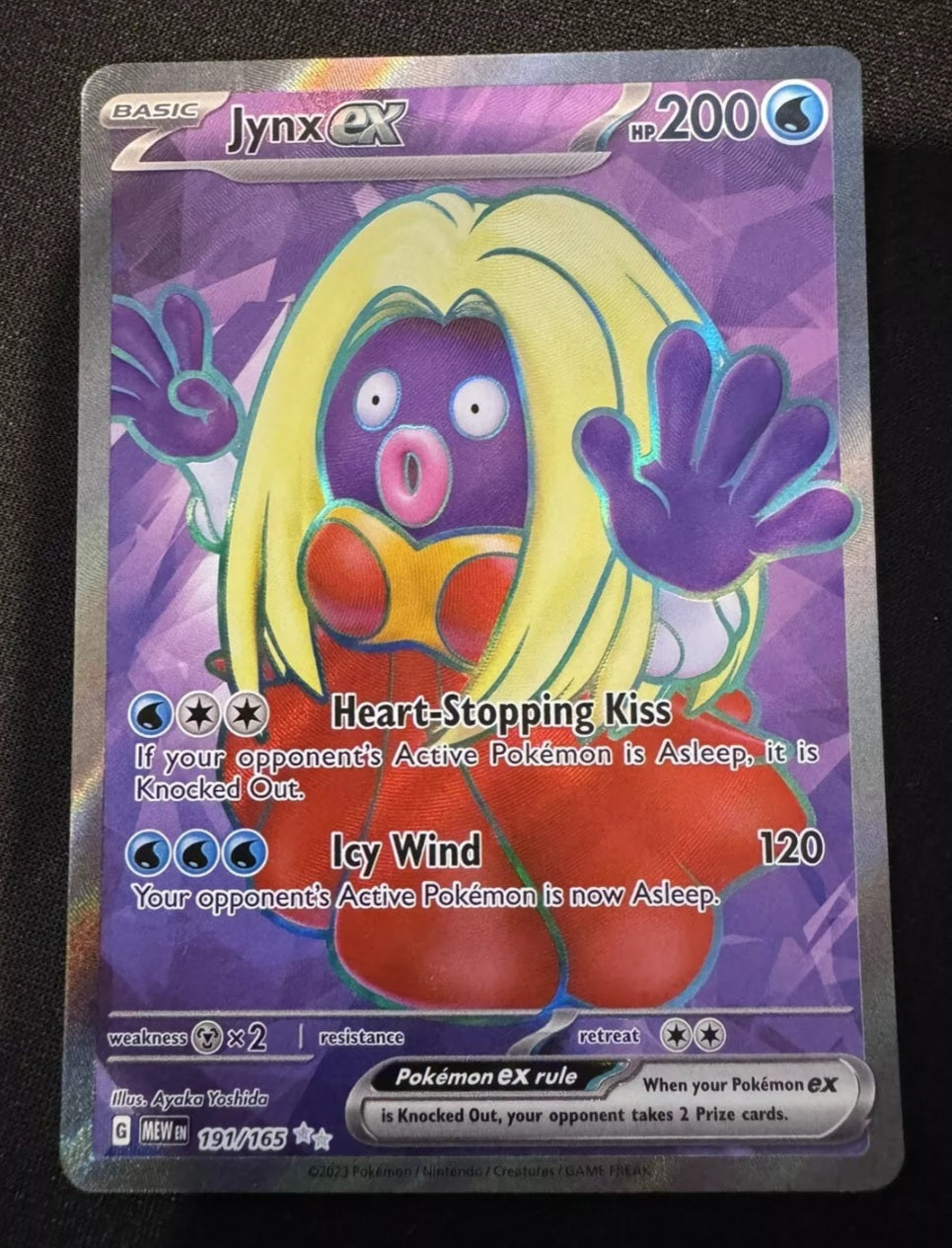 Jynx Ex 191/165 151 S&V Illustration Rare Full Art Pokemon TCG NM