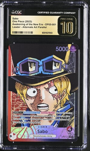 SABO One-Piece Awakening of the New Era OP05-001 Leader Alt CGC Pristine 10