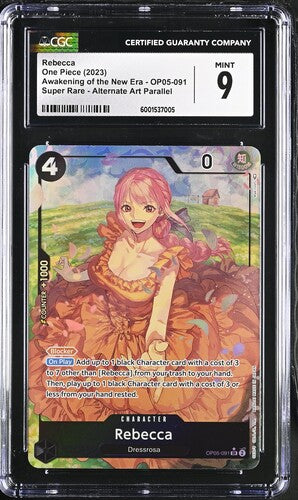 One Piece Awakening of the New Era Rebecca Alt Art OP05-091 CGC 9