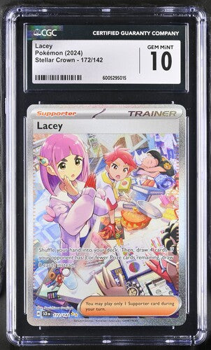 2024 Pokémon Stellar Crown 172/142 Lacey Special Illustration Rare CGC 10