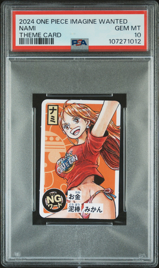 2024 One Piece Imagine Wanted Nami Theme Card PSA 10