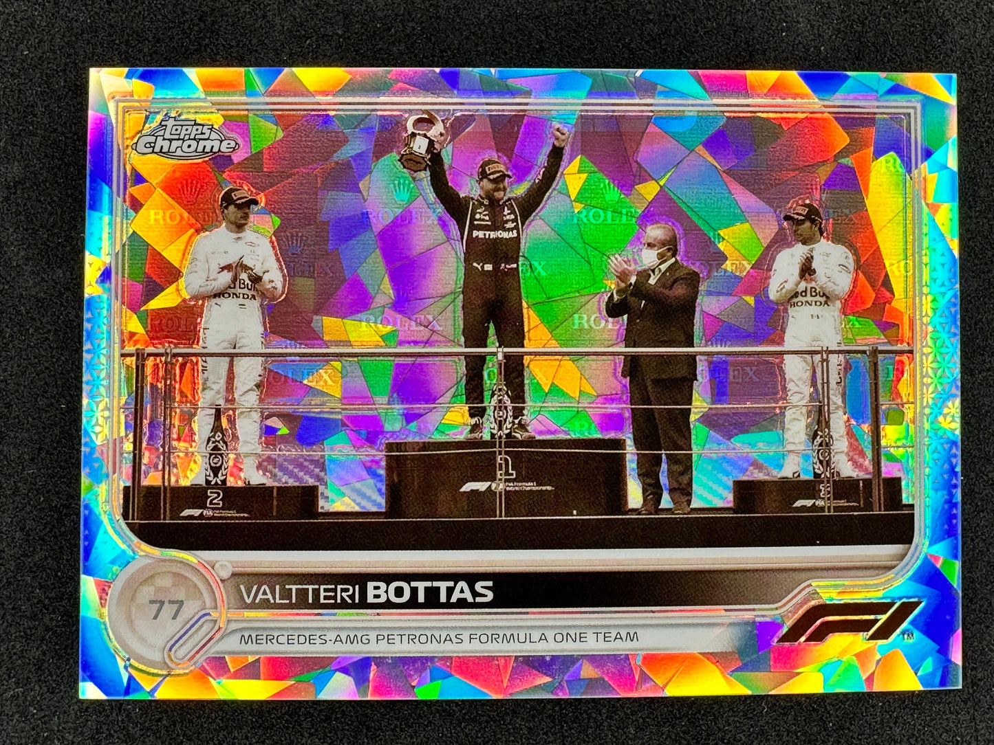 2022 Topps Chrome F1 Sapphire Edition Valtteri Bottas #42 SSP Sepia 097/100