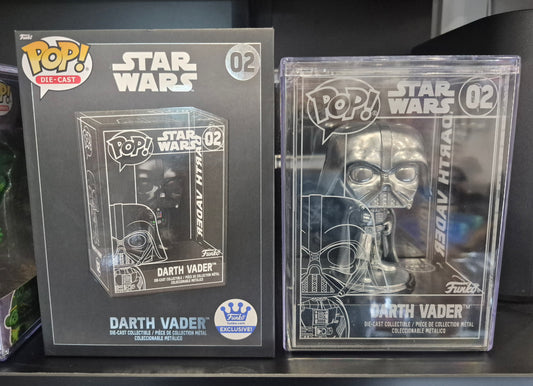 Brand New Darth Vader CHASE 02 Star Wars Die-Cast Funko Pop Figure in Pop Stack