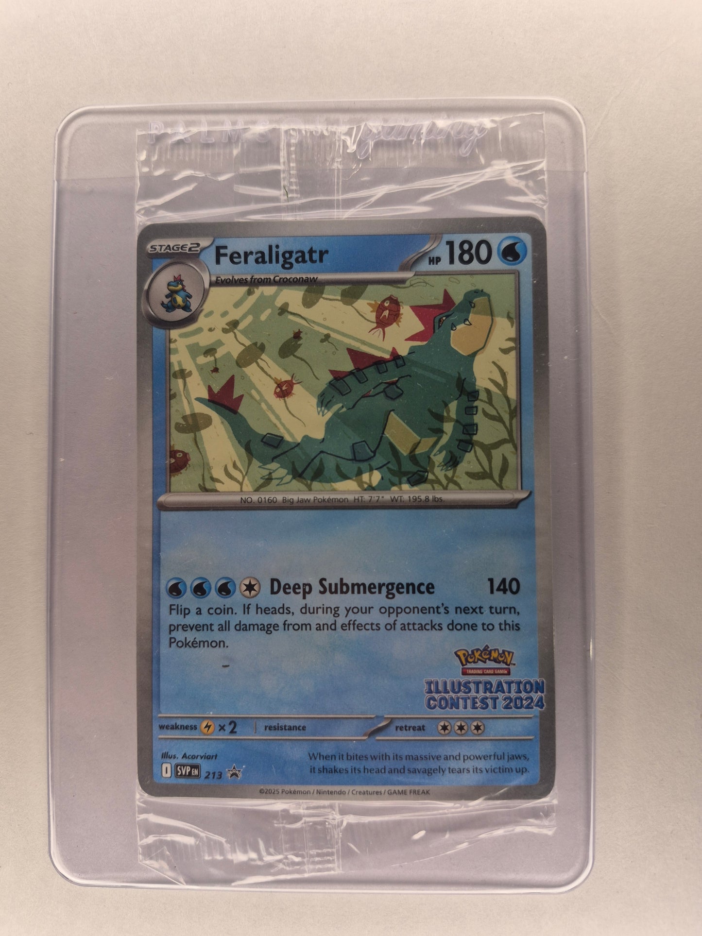 SEALED Illustration Contest 2024 Promo Cards Feraligatr SVP213 214 215 Pokemon