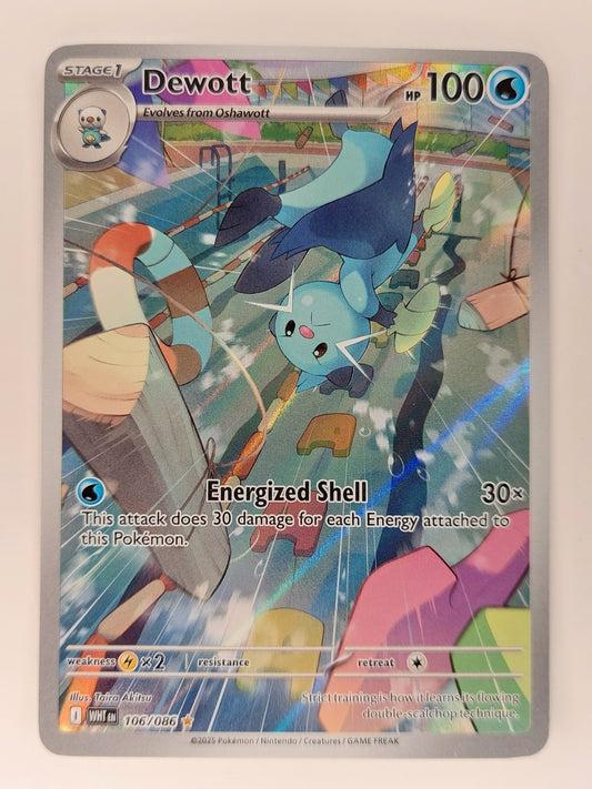 2025 Pokemon Dewott Illustration Rare White Flare 106/086