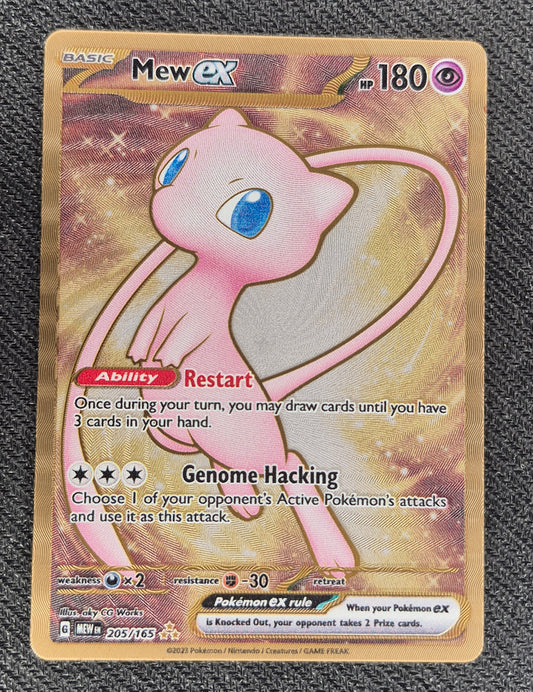 Pokemon 2023 Mew ex Ultra-Premium Collection Metal Card 205/165 (A)