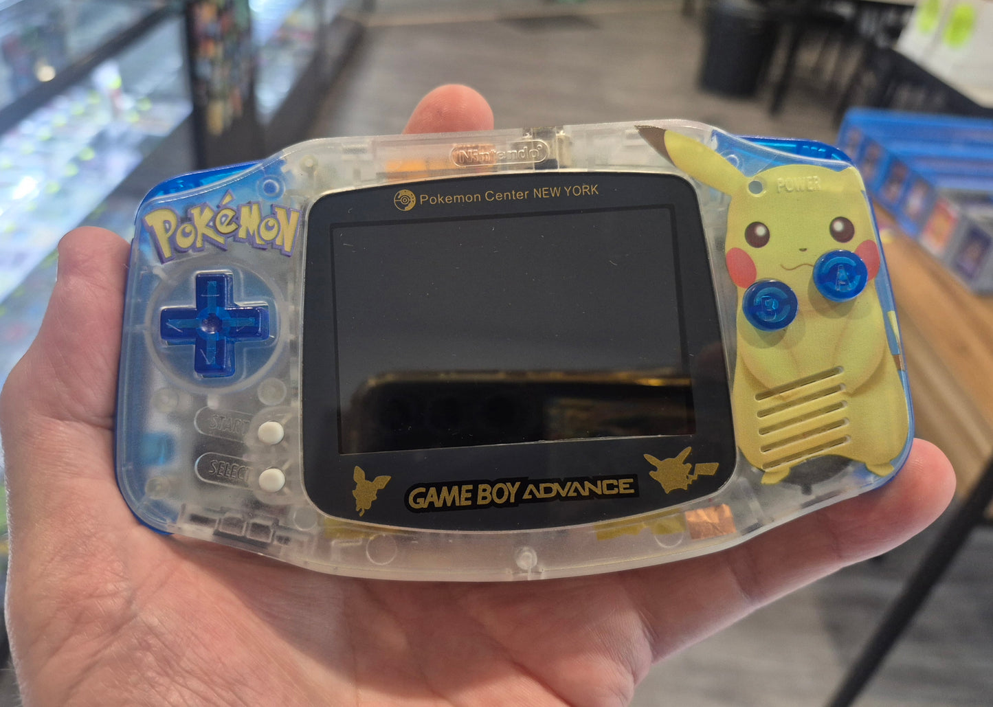 Nintendo Gameboy Advance AGB-001 Brand new Shell and backlit screen (Pokémon Pikachu)