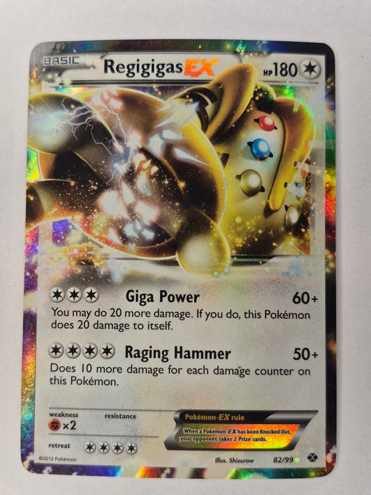 Regigigas EX, Pokémon Next Destinies Ultra Rare, 82/99 LP