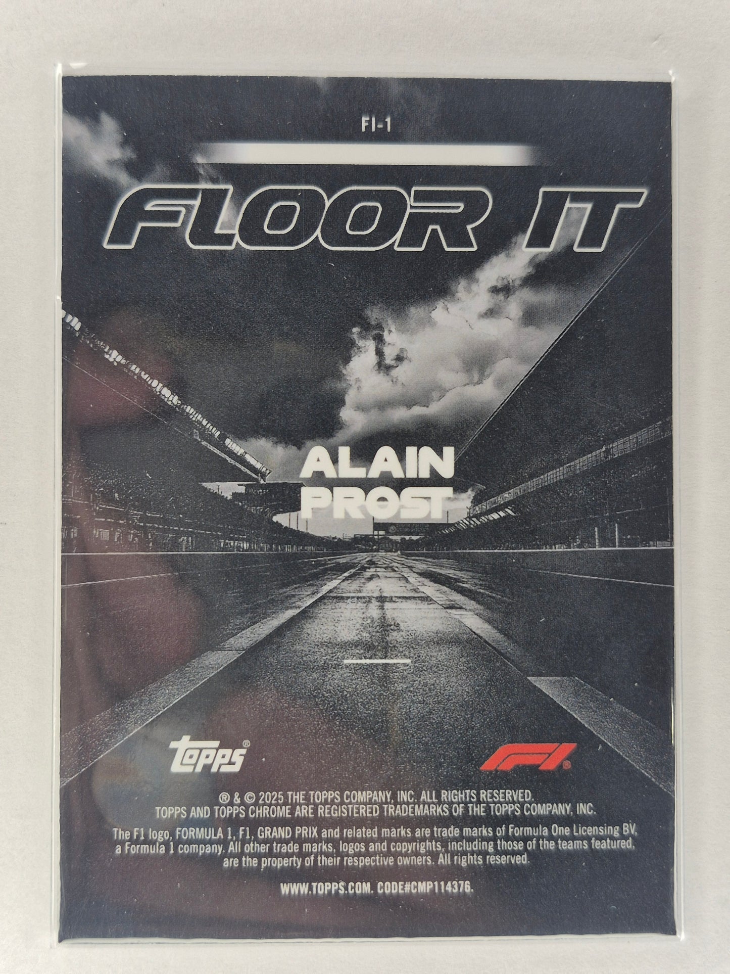2025 Topps Chrome F1  75 Alain Prost Floor It Refractor FI-1 NM