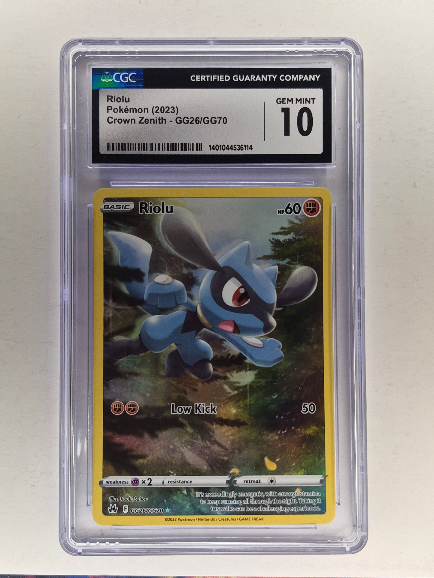 2023 Pokémon Crown Zenith GG26/GG70 Riolu CGC 10