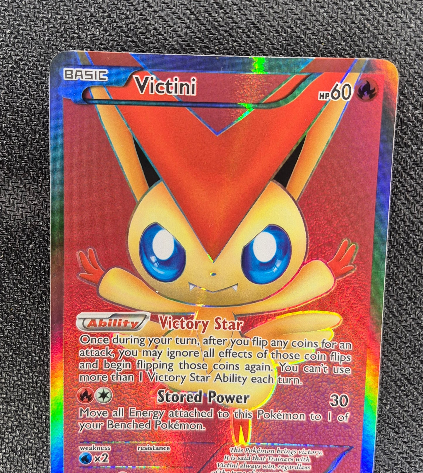 Victini Full Art Ultra Rare 98/101 Pokemon Noble Victories  NM