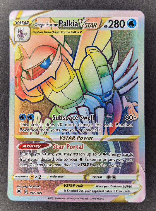 Origin Forme Palkia VSTAR Rainbow 192/189 - Pokemon Astral Radiance 2022 - LP