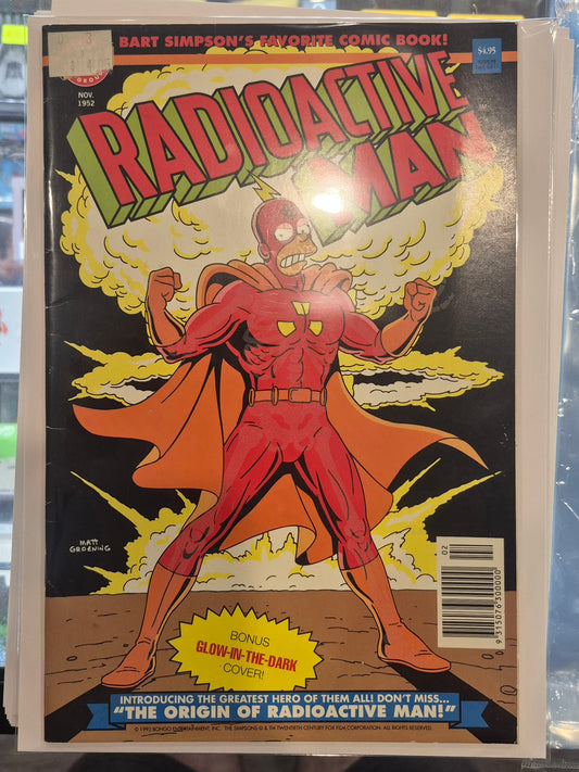 1993 Australian Glow in the Dark Cover RADIOACTIVE MAN #1 Bongo Comics