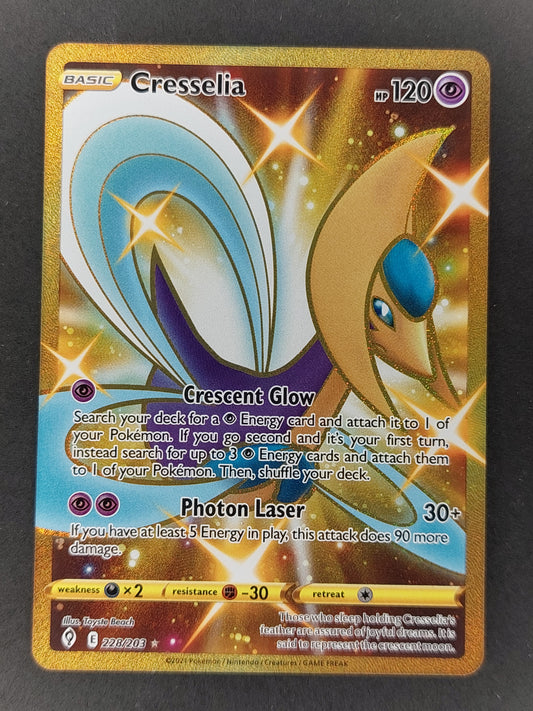 2021 Pokemon Cresselia Secret Rare Evolving Skies 228/203