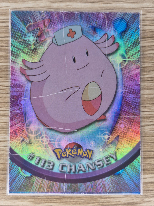 2000 Topps Pokémon Blue Label #113 Chansey Holo MP