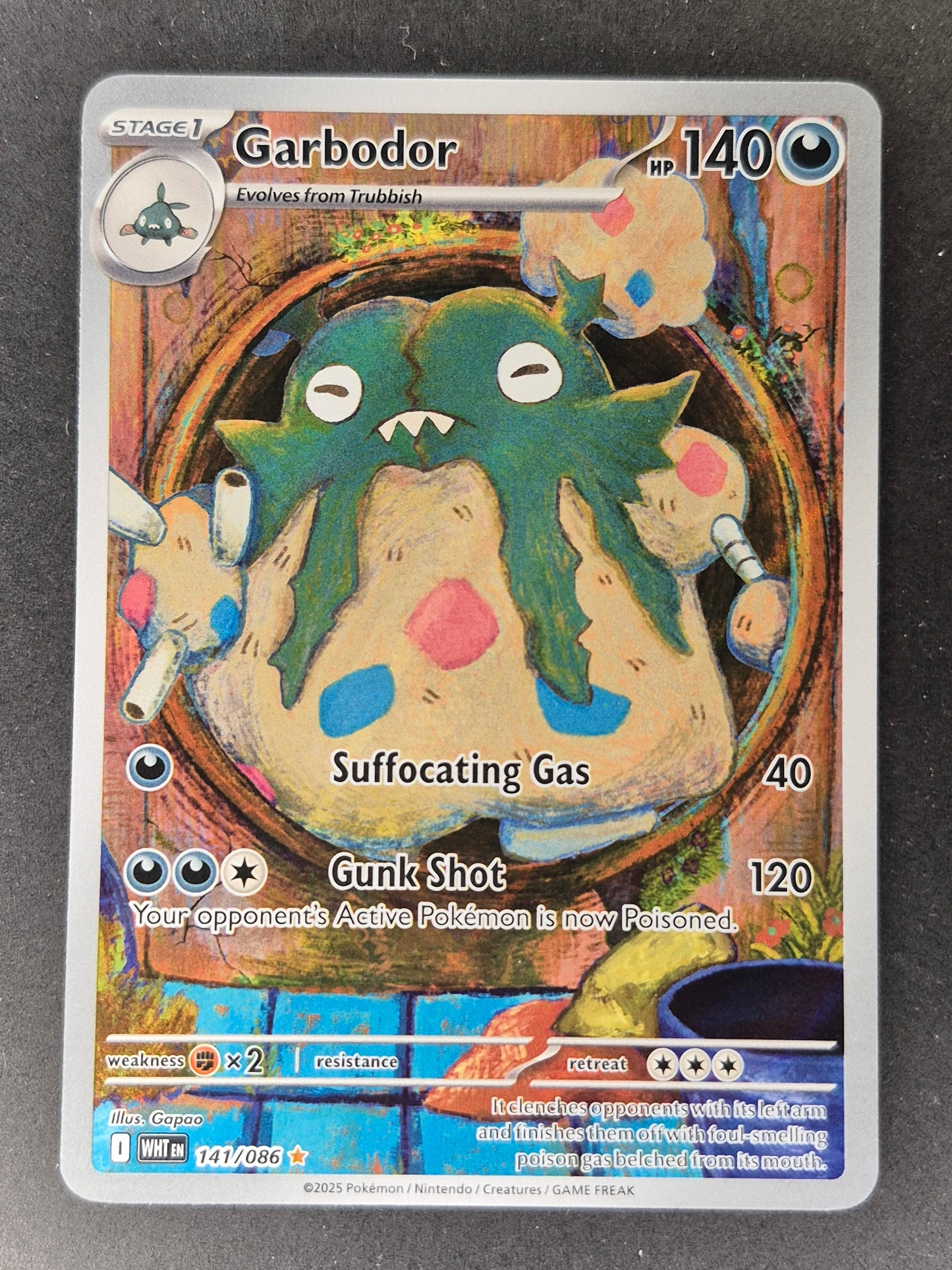 141/086 - Garbodor - White Flare - Illustration Rare - Pokemon TCG