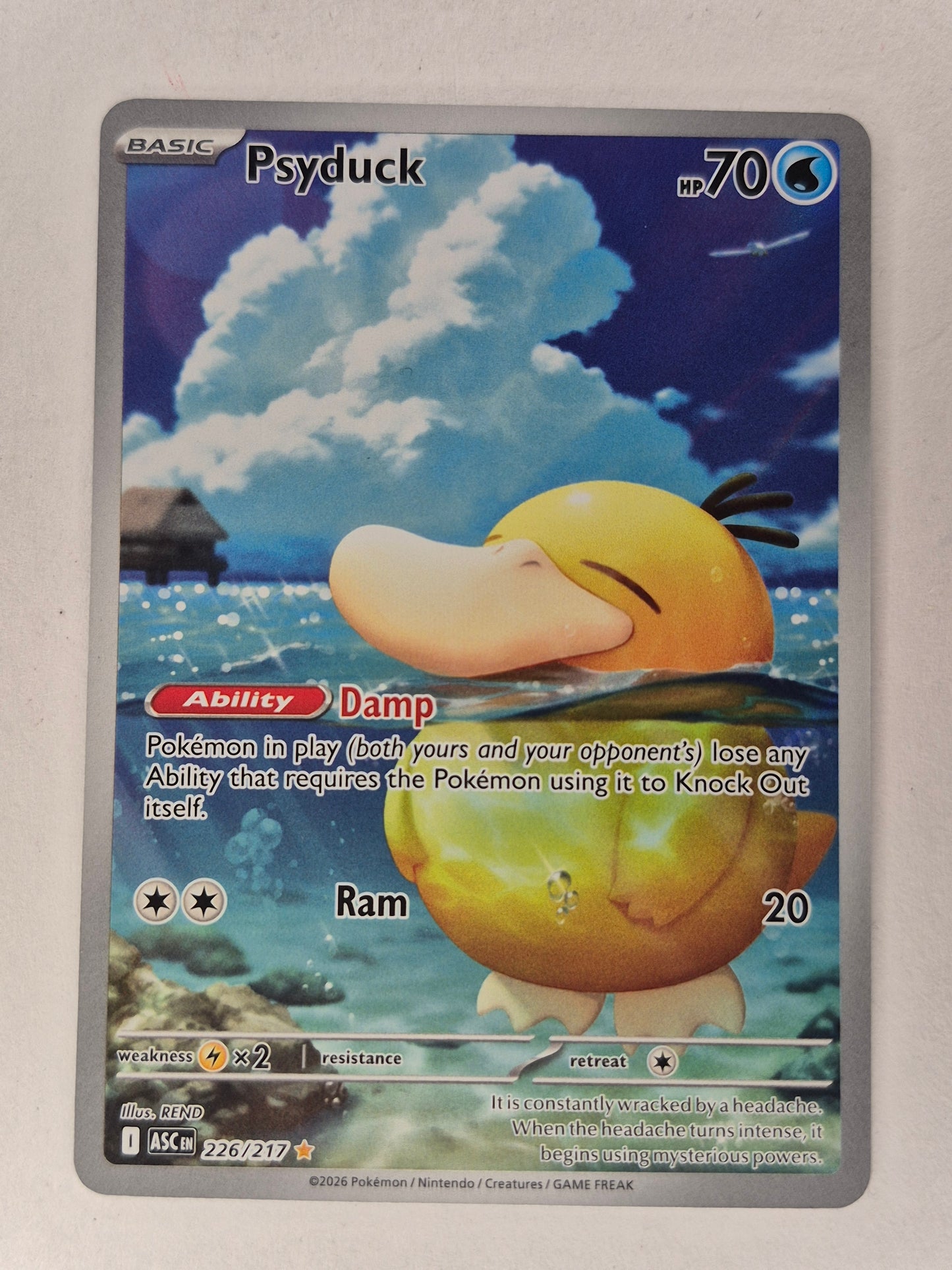 Psyduck - 226/217 - Illustration Rare - Ascended Heroes - Pokemon Card - NM