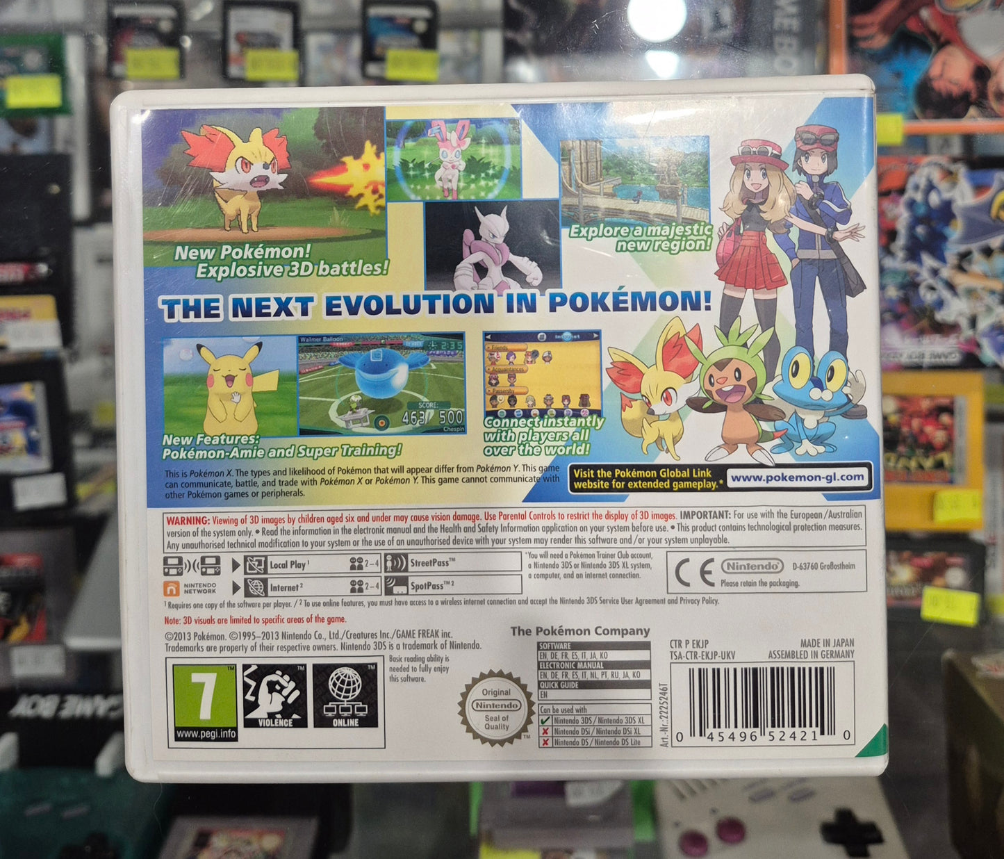 Nintendo 3DS POKEMON X  Boxed EUR PAL Tested CIB