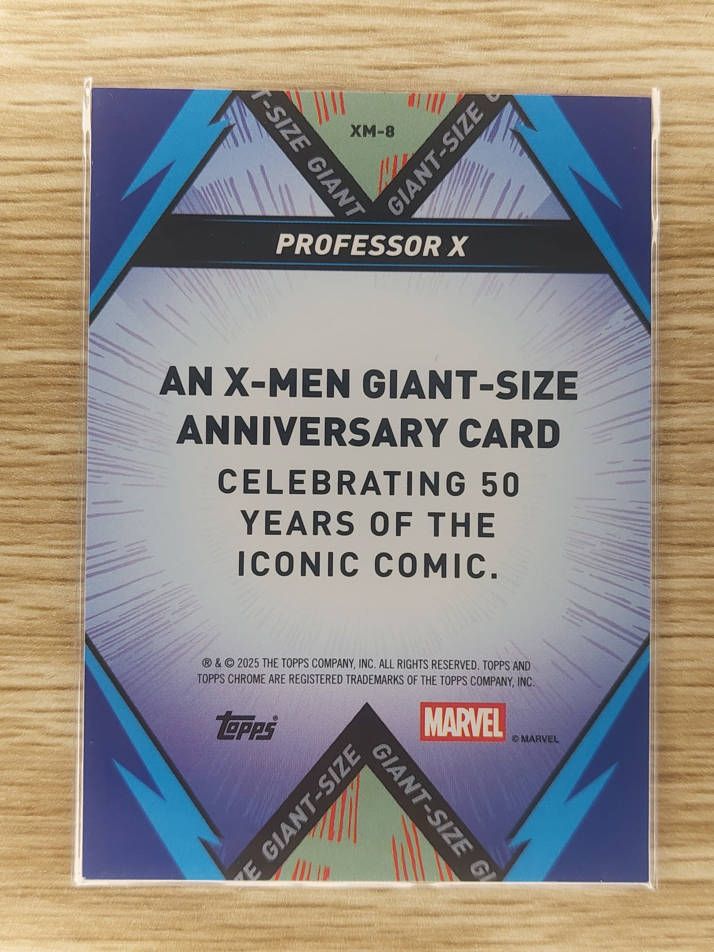 Topps Chrome Marvel 2025 Professor X Giant Size Refractor #XM-8
