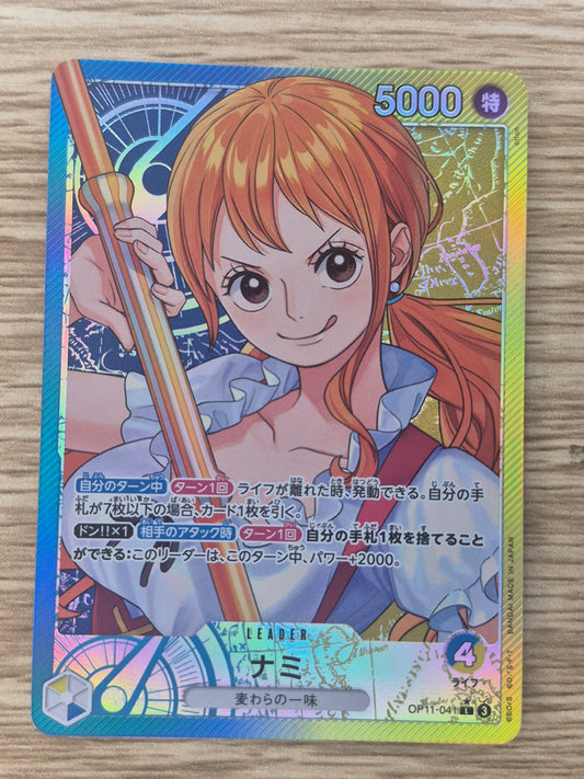 Nami (Alt Art) OP11-041 L A Fist of Divine Speed - ONE PIECE Card Game Japanese